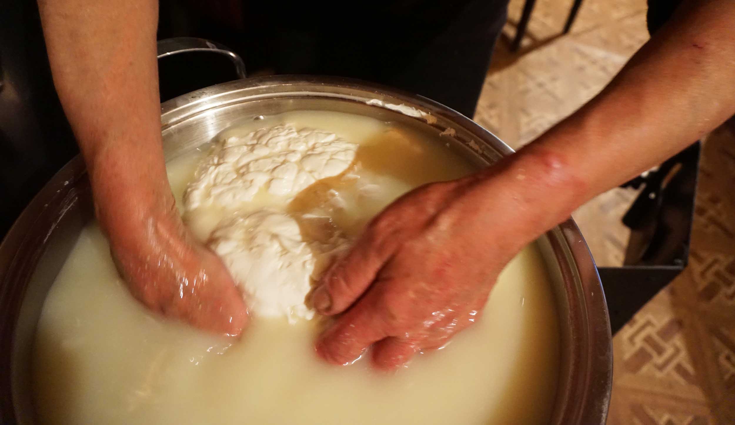 making-cheese